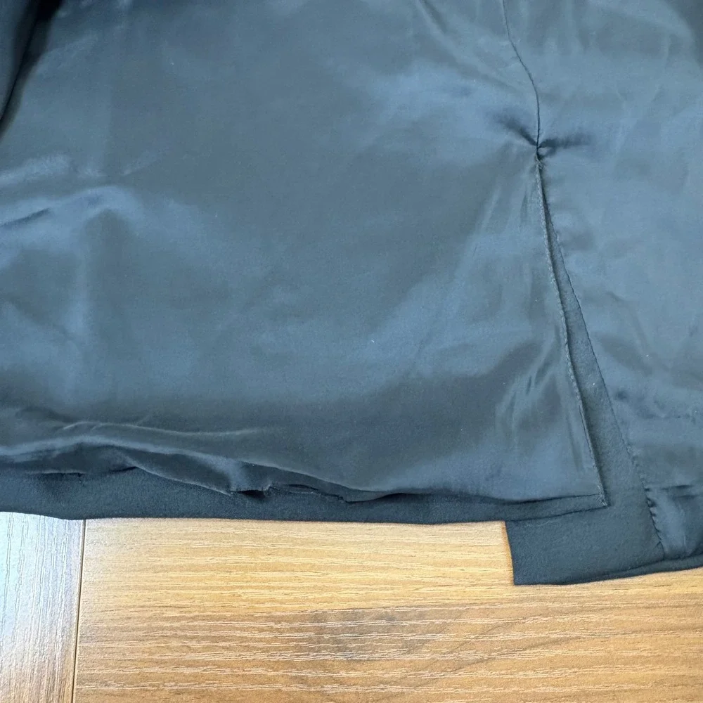 Calvin Klein Blazer Mens XL Black Infinite Slim Fit Two Button Sport Coat Sleek
